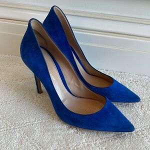 Blue Gianvito Rossi pumps